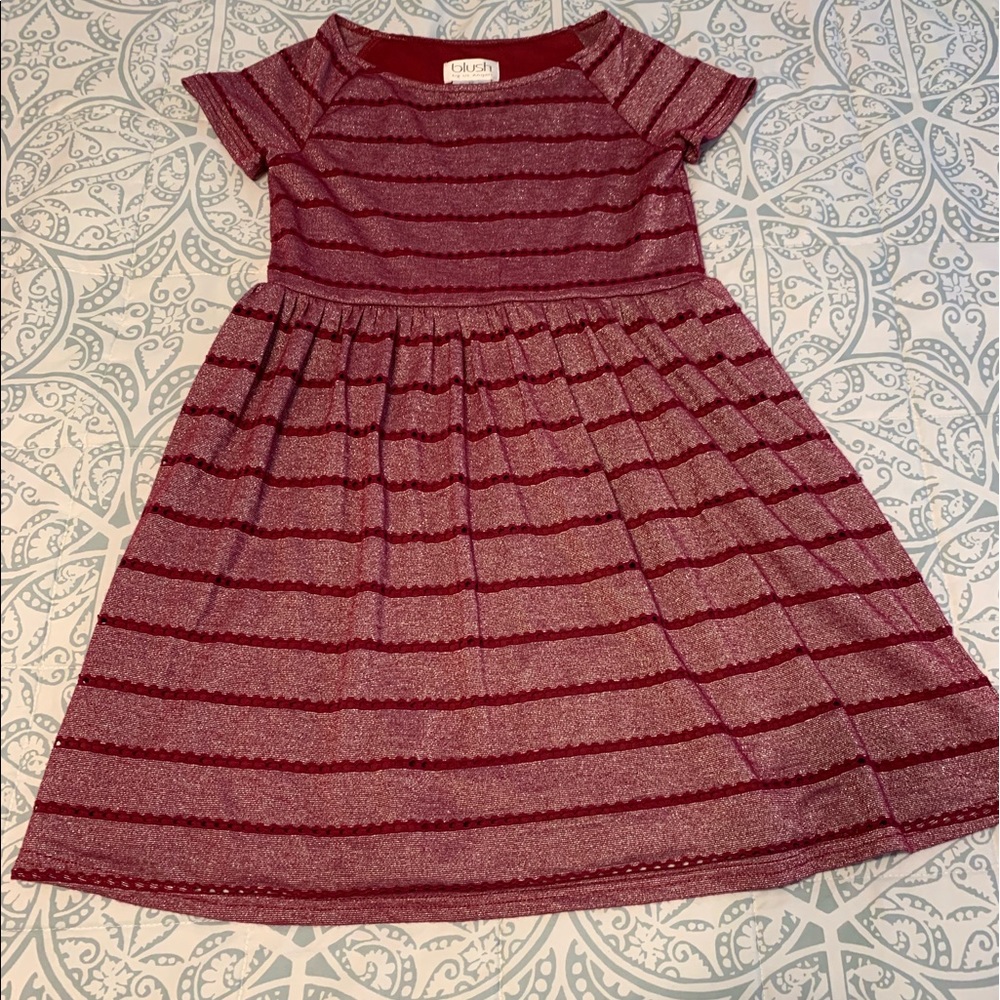 Red and Silver Sparkle Dress